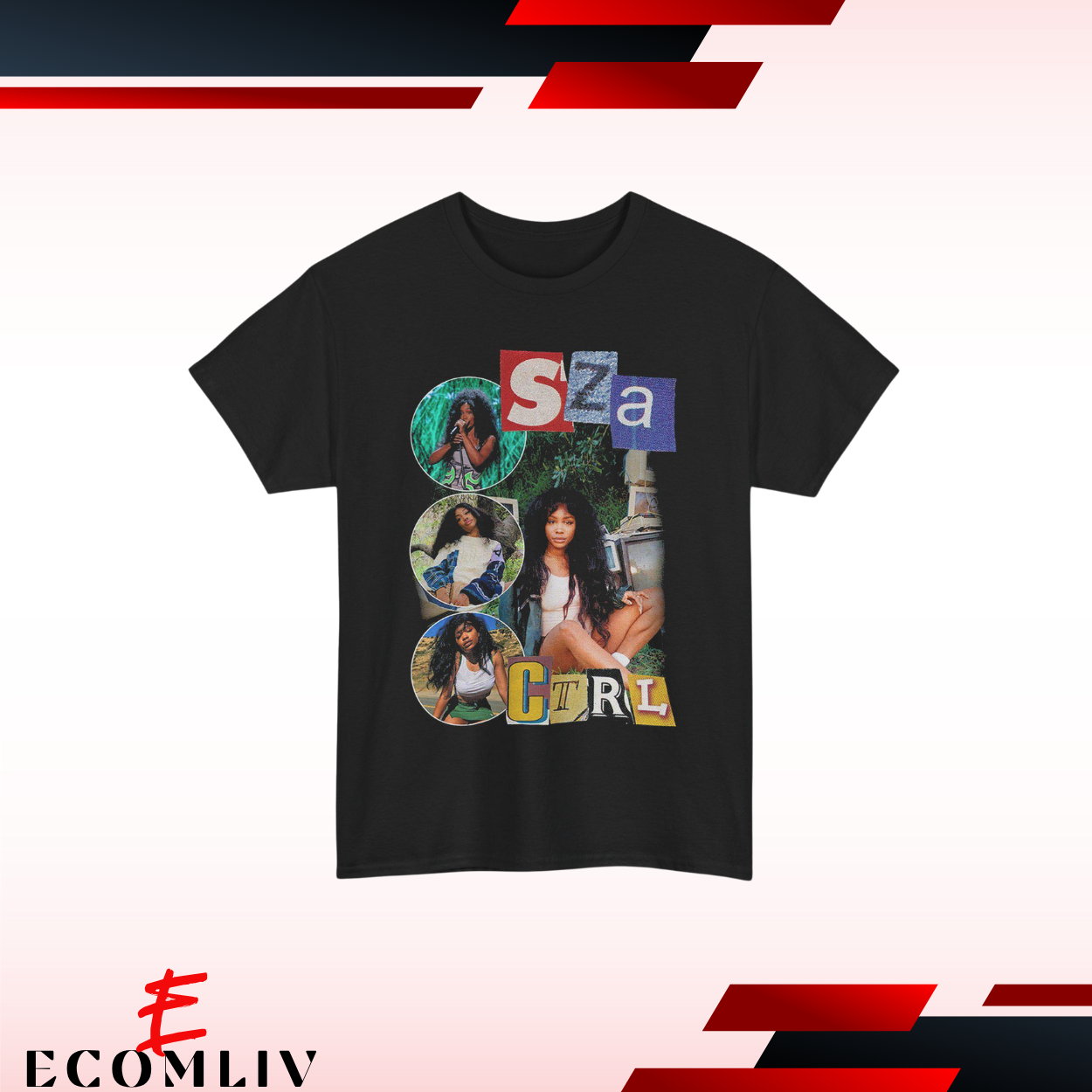 Sza Ctrl Bootleg Graphic Tee, Music Lover Urban Streetwear Shirt, Unisex Hip Hop T-Shirt, Vintage Style Band Tee, Retro Festival Fashion